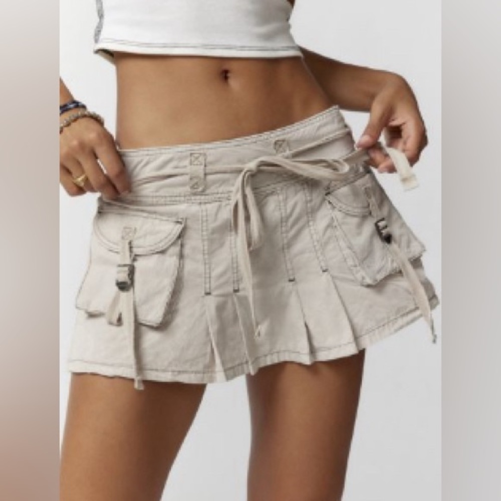 BDG Cargo Kilt Mini Skirt
